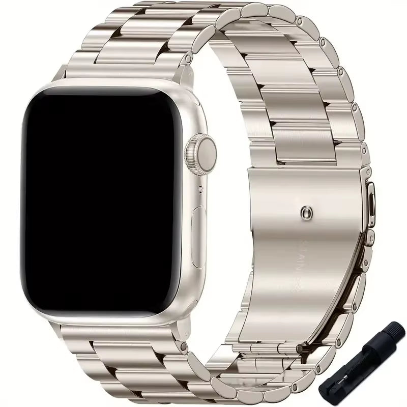 Stainless Steel Bracelet for  Watch Strap 49Mm 45Mm 41Mm 44Mm 40Mm 42Mm 46Mm Metal Band Iwatch Ultra Series 9 10 5 SE 6 7 8