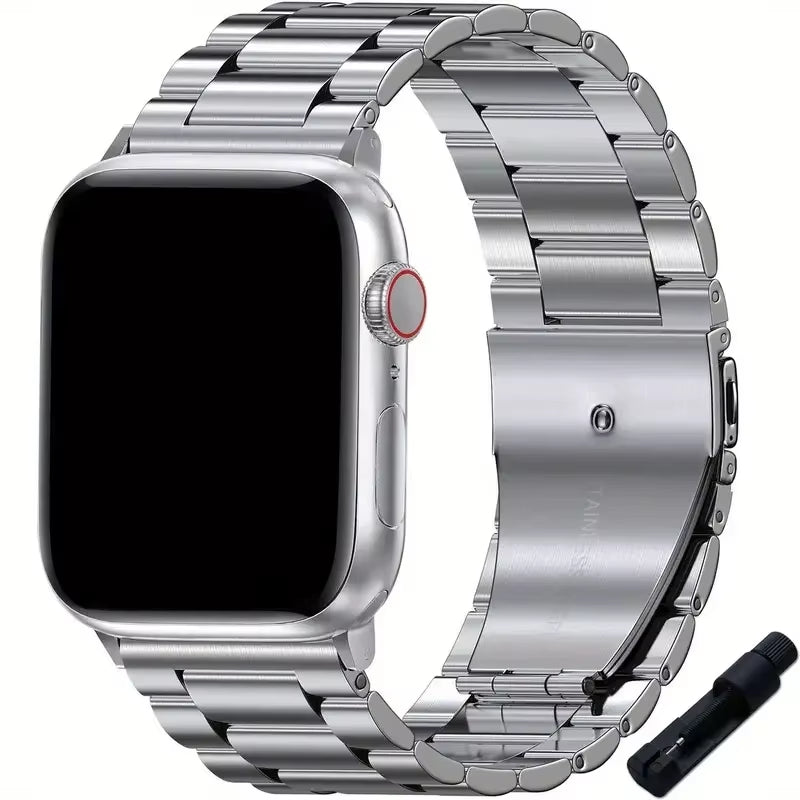 Stainless Steel Bracelet for  Watch Strap 49Mm 45Mm 41Mm 44Mm 40Mm 42Mm 46Mm Metal Band Iwatch Ultra Series 9 10 5 SE 6 7 8